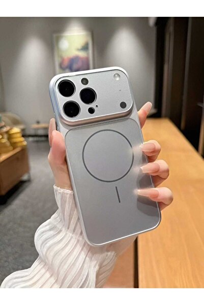 KumOziShop iPhone 14/15 PLUS Uyumlu MagSafe Özellikli 17 Görünümlü Kamera Kor...