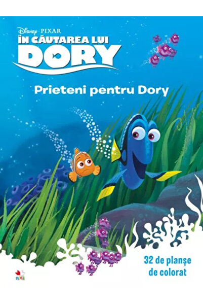 Disney Finding Dory. Friends for Dory. 32 coloring pages