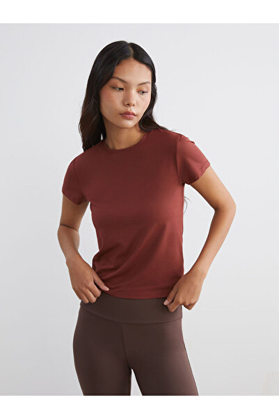 LC Waikiki Orange Crew Neck Women's Sports T-Shirt