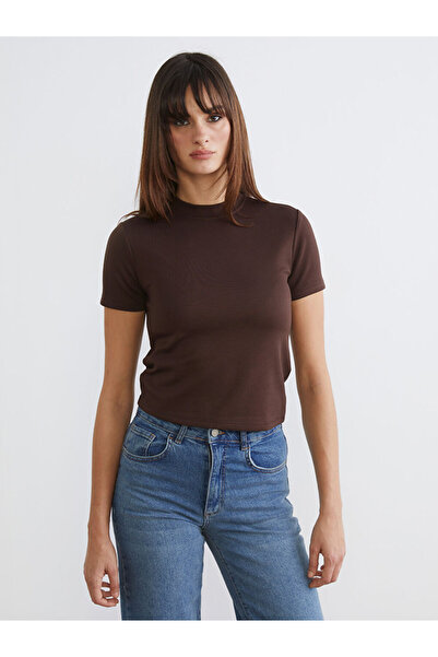 LC Waikiki RMZ GİYİM FARKIYA تي شيرت نسائي بياقة روبا