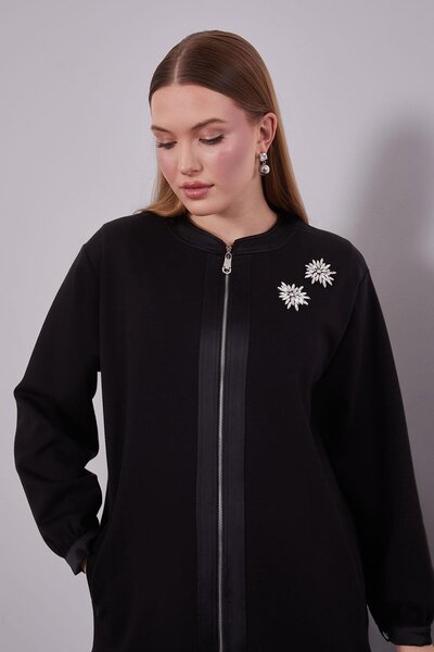 Levidor Black ribbon detailed double set