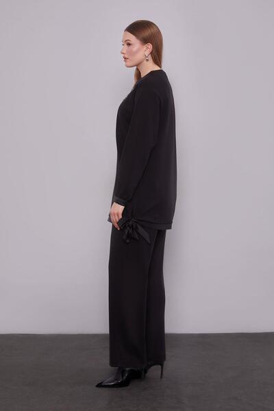 Levidor Black ribbon detailed double set