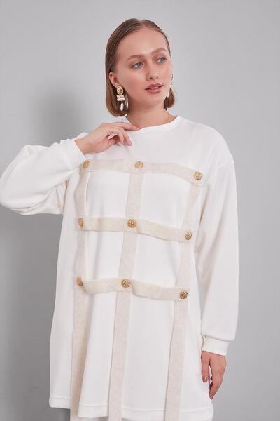 Levidor Ecru square view double set