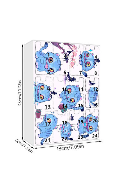 NO BRAND كيبوب، عيد الميلاد، سلسلة مفاتيح، قلادة، صندوق أعمى، تقويم العد التن...