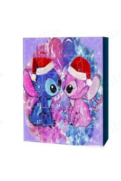 NO BRAND صندوق تقويم عيد الميلاد الأعمى، سلسلة ستيتش، 24 قطعة، MH-57