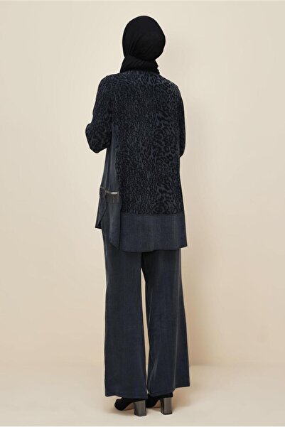 Alvina Leopard Printed Suit with Pants 46127