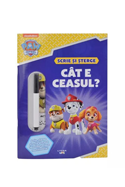 PAW PATROL Paw Patrol. What time is it? Write and erase