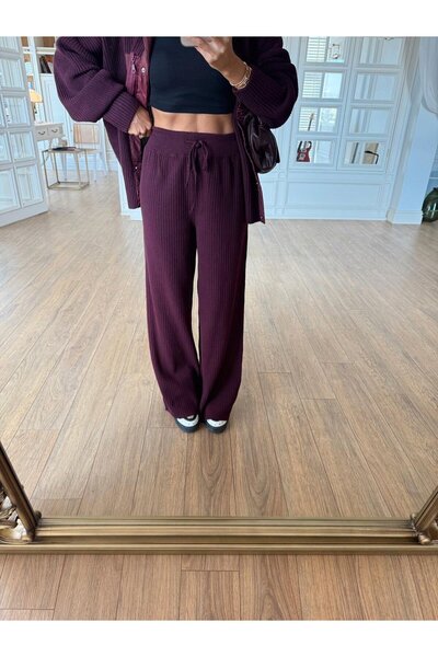 UNBOX Everyday Knit Set - Wine Burgundy