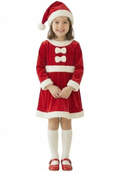 Bkmc Вельветовий костюм Матері-Різдва з бантиком