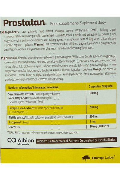 Olimp Sport Prostatan – Support for Health