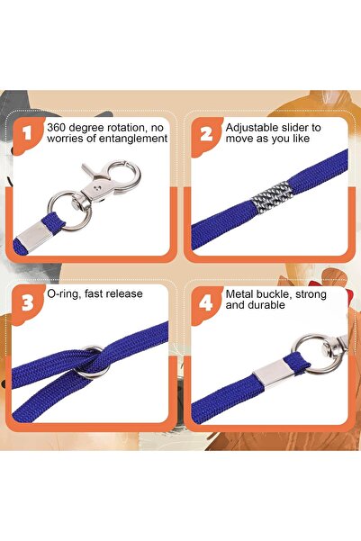 Vin Beauty 3 Pack Pet Dog Grooming Loops, Nylon Adjustable Slip Rope Noose, 22 inches (3 Colors)