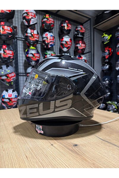 ZEUS ZS-826 Pearl Black Silver BK3 Kapalı Kask (Pinlock Dahil)