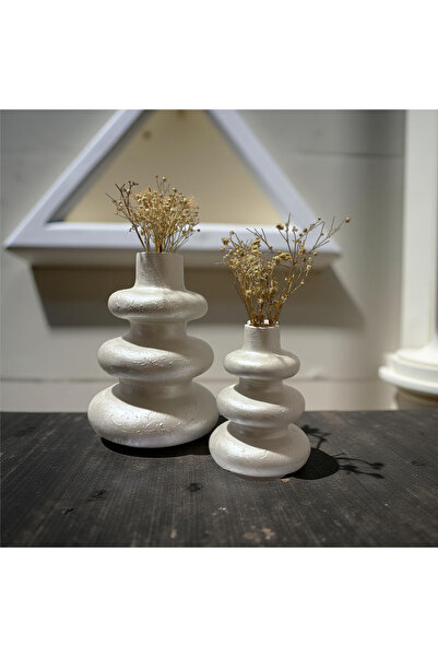 BerLa Home Spiral Vase Set of 2 - Special Printing Patterned