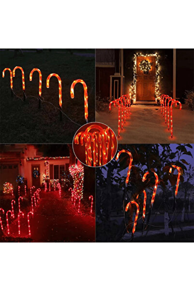 OferteTop Instalație Solară De Sărbători Cu 5 Acadele Luminoase Pentru Interior Și Exterior