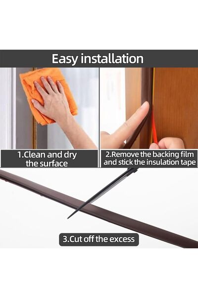 JZS Rubber Weather Stripping D Shape 6M Brown