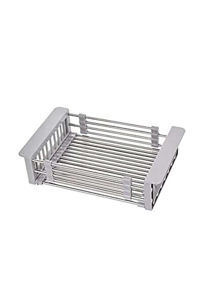 FORHOUSE Extendable Multifunctional Dish Basket, 30-44 x 21.5 x 9 cm
