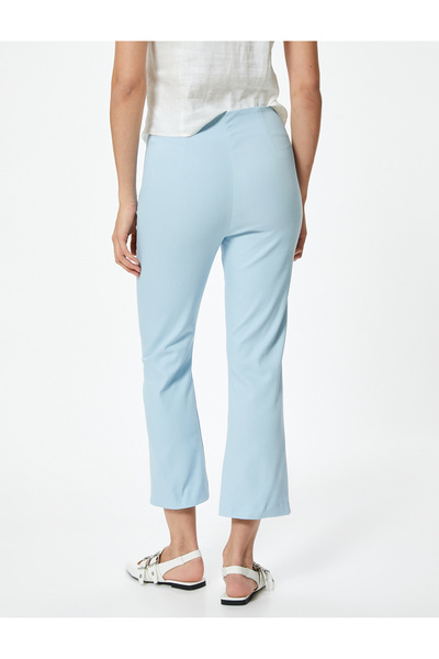 Koton Παντελόνι τσιγάρο με ραβδώσεις και κανονική μέση