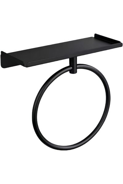 NO BRAND رف مناشف من الفولاذ المقاوم للصدأ، لا يحتاج إلى ثقب، مناسب للحمامات ...