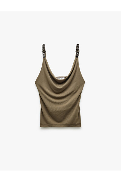 Koton Accessory Detailed Degaje Collar Strap Blouse