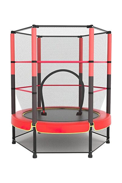 Chuma ترامبولين داخلي قوي بطول 5.5 قدم مع شبكة أمان للاستمتاع بوقت ممتع آمن