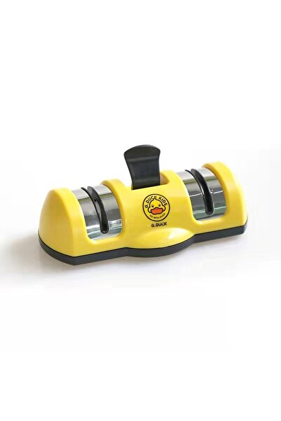 JZS Knife Scissors Sharpener, Hands-Free Safety Suction Base Yellow