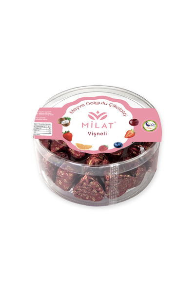 Milat Vişne Dolgulu Sütlü Kalp Çikolata 300 g
