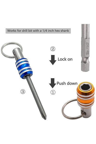 JZS Bit Holder 1/4 inch Hex Shank 5PCS Extension Bar