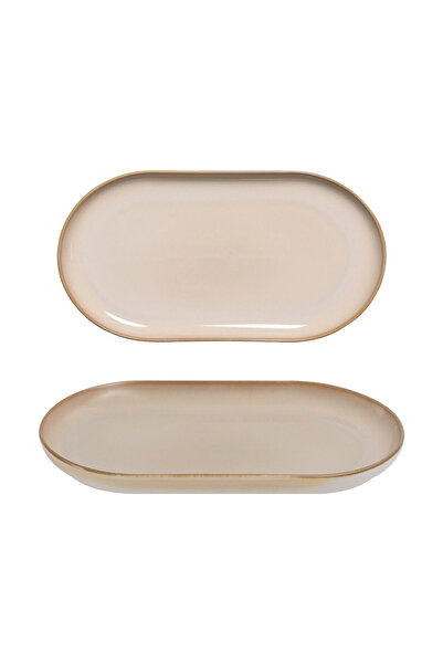 Güral Porselen Bilbao 2 Pieces 25X15 cm Kayak Plate Agate 969