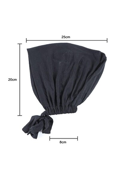 JZS Women Under Scarf 3PCS Chemo Headwear Hijab Cap with Tie-Back