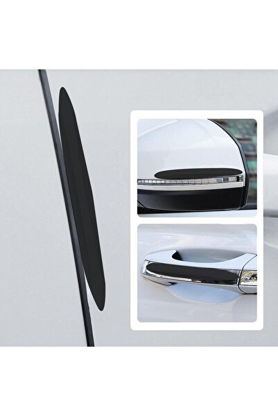 JZS Car Door Protector Strips 10PCS Edge Guards Airbag Anti-collision Black