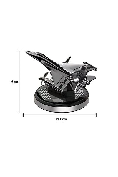 JZS Car Fragrance Diffuser Solar Rotating Air Freshener Ornament Black Gold