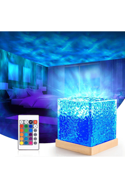 OferteTop 3D Ambient Light Projector With 16 Colors, Water Effect And Remote Control