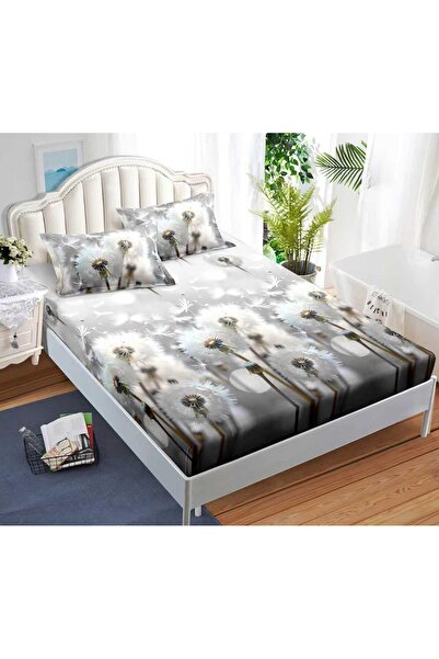 CHIRASO CHIRASO Fitted Sheet Set, Satin Cotton, 160x200 cm and 2 Pillowcases 52x80 cm