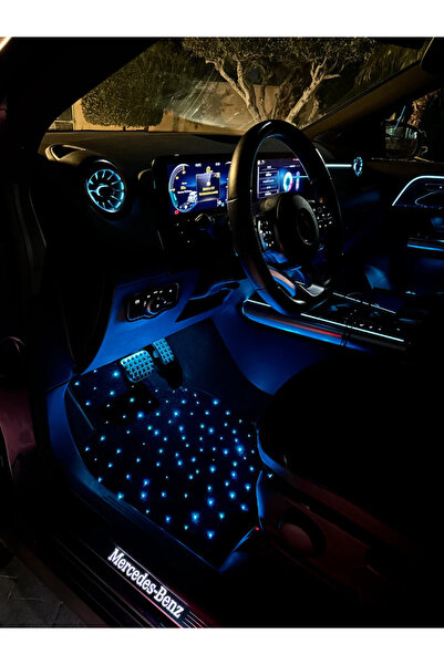 AUTO EMPIRE Covorașe Auto LED RGB cu Fibră Optică, Handmade în România, Control prin Aplicație –