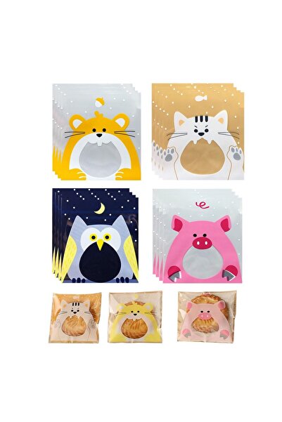 JZS Self Adhesive Cookie Bags 400 Pcs Candy Bags