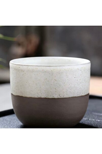 KB Coarse pottery coffee mug, handmade, Arabica coffee cup, Tea cup, 120ml, 1pc