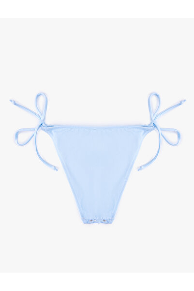 Koton Πέτρινο λεπτομερές μπικίνι με κορδόνια στο πλάι