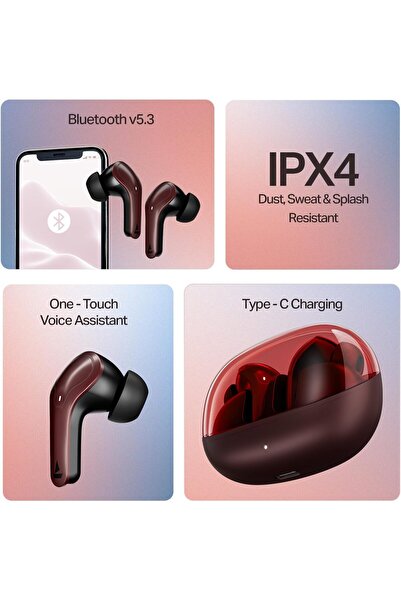 BOAT 2025 Launch Airdopes Plus 311, Glass Design, ENx Tech, 50 Hrs Battery, Stream Ad Free Music