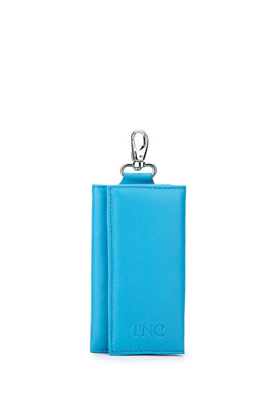 Tamer Tanca Ανδρικό μπρελόκ από γνήσιο δέρμα μπλε