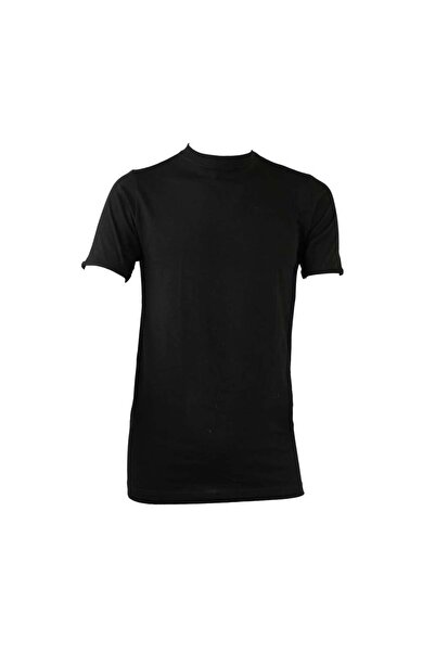 Drosh دروش | فانيلة نص كم حلق رجالي أسود