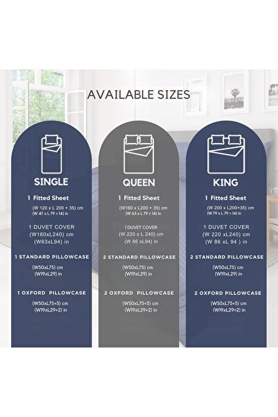 amali 6-piece Polycotton Bed Sheet Queen Size (160x200+35 cm)