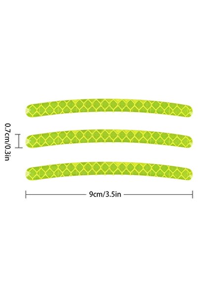JZS Reflective Bumper Guard 40PCS Fluorescent Yellow Green