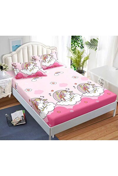 CHIRASO CHIRASO Fitted Sheet Set, Satin Cotton, 160x200 cm and 2 Pillowcases 52x80 cm