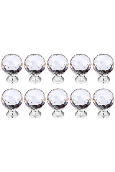 JZS زينة مصباح كريستالية قطعتين 30×38 مم فضية