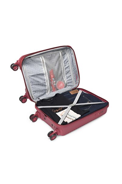 Vip Karl Plus Set Of 3 Polypropylene Hard Sided 4-Wheeler Spinner Trolley Bag with TSA Lock