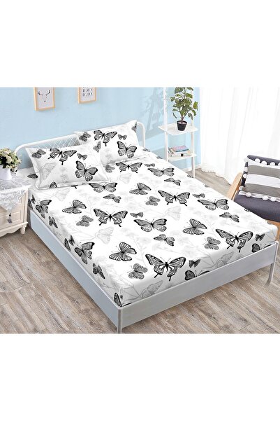 CHIRASO CHIRASO Fitted Sheet Set, Satin Cotton, 160x200 cm and 2 Pillowcases 52x80 cm