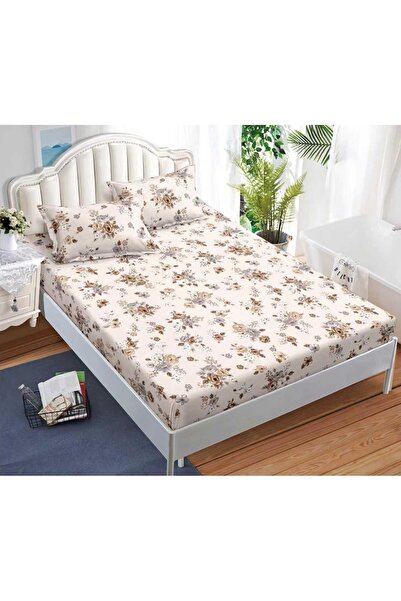 CHIRASO CHIRASO Fitted Sheet Set, Satin Cotton, 160x200 cm and 2 Pillowcases 52x80 cm