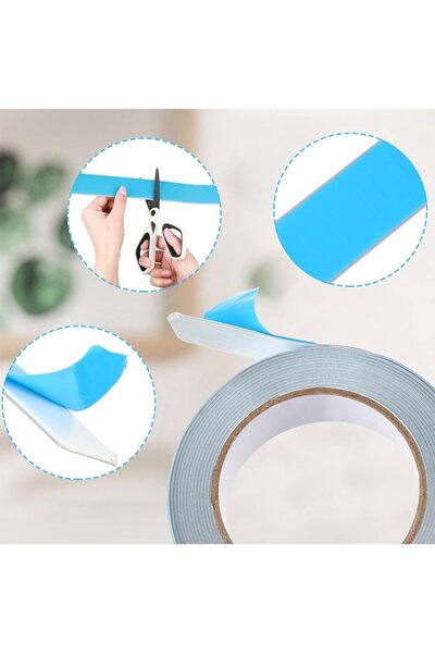 JZS Double Sided Tape Heavy Duty Clear Mounting Adhesive Strips 2mm x 5m