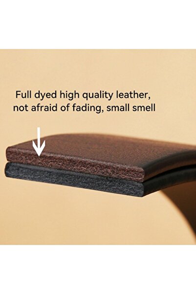 JZS Men's Genuine Leather Belt Heavy Duty Work Business Casual Vintage Buckle