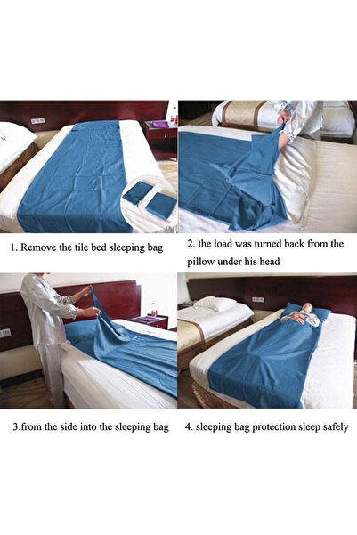 JZS Adult Sleep Sack Travel Sheets, Lightweight Camping Bag Liners